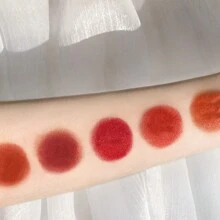 Set de 5 gloss de labios al estilo chino, mate e hidratante, no se desvanece, no se pega en la taza, de larga duración, lápiz labial iluminador para estudiantes - paquete de 6 unidades - Ver 6