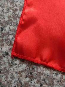 Halloween Decoration 1pc Single Layer Superhero Cape For Stage Costume - Red - View 6