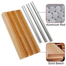 Chuông gió ba giai điệu - Được điều chỉnh theo âm nhạc để thiền, yoga và chánh niệm, nhạc cụ gõ chuông dành cho giáo viên và lớp học - Màu gỗ - Xem 6