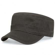 1pc Men Camouflage Flat Top Cap Outdoor Sports Baseball Cap Adjustable Sunscreen Leisure Hat For Spring And Autumn Travel And Beach Vacation - Multicolor - View 8