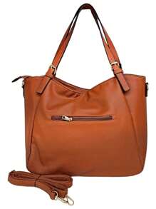 Women Tote Bags - 駝色 - 查看 3