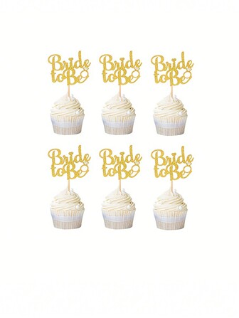 12 Stücke "Braut zu werden" Papier Kuchenaufsatz für Hochzeit, Verlobung und Jahrestags Feier, Weihnachten