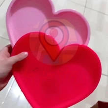 Kit C 2 Un Bandeja Decorativa Coração 20x22cm Várias Cores - Branco - Visão 5