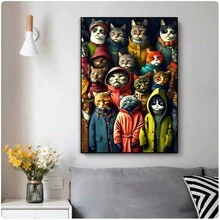 1入組紅唇抽煙女士觀看畫布油畫，燃燒美元金錢海報畫和非洲藝術黑金裸男畫布油畫現代牆藝術海報和印刷畫布畫，經典復古橡樹下騎士擁抱女人畫布油畫，金色復古藝術海報，少女房間圖片壁畫，女人品酒，黑白復古時尚海報，歲月痕跡裝飾畫（不帶框架） - 彩色 - 查看 27