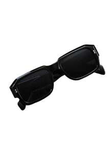 复古矩形框太阳镜男女通用一体式防紫外线眼镜，适合海滩度假、旅行和驾驶、摄影道具太阳镜太阳镜海滩配件太阳镜太阳镜遮阳镜适合夏季海滩度假、户外、旅行