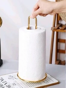 1pc, Table Top Kitchen Paper Roll Rack Paper Towel Rack Kitchen Paper Napkin Rack Hanging Rack Cabinet Plastic Wrap Storage Rack Kitchen Items Kitchen Accessories Kitchen Tools