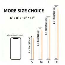 80pcs/Pack (+/- 3pcs) BBQ Bamboo Skewers Available In 15cm/20cm/25cm/30cm, Also Including Flower Sticks And Snack Picks, Perfect For Outdoor Camping, Backyard Barbecue Parties And Catering Events. - Apricot - View 2