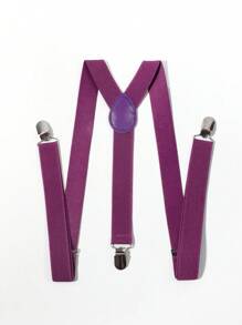 1 pieza Tirantes elásticos de estilo unisex de un solo color con espalda en Y, estilo colegial (opciones de color disponibles en la interfaz de tamaño) Halloween - Marrón - Ver 20