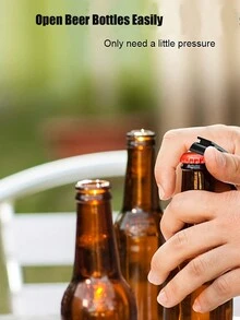 Dụng cụ mở chai màu sắc 1 cái, Dụng cụ mở bia có móc khóa kim loại cao cấp, Dụng cụ mở chai nước giải khát, nhỏ và thiết thực, dễ mang theo, mở nắp chai bia một cách dễ dàng, thích hợp cho quán bar, các bữa tiệc, nhà hàng, đồ dùng nhà bếp và nhà hàng, phụ kiện rượu, bia, lon Dụng cụ mở - Nhiều màu - Xem 1