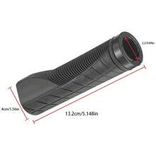 1 Cặp Tay Lái Cao Su Nhiều Màu Cho Xe Đạp Leo Núi, Xe Đạp Có Khóa Chống Trượt, Hấp Thụ Sốc, Sửa Đổi Phụ Kiện Xe Đạp Xe Đạp Gấp Bay - Đỏ - Xem 3