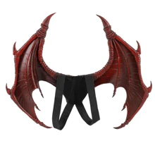 1pc Giant PU Foam Black Dragon Wings For Stage & Dragon People Cosplay Performance Prop Halloween - Burgundy - View 7