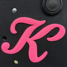 1pc Pink Letters For Beach Bag Decorative Charm Insert Bag Accessories Beach Bag Accessories For Women's Rubber Beach Handbag EVA Bag Personalized Handbag 3D Letters DIY Your Bag(LetterA-Z)  Beach Accessories Rubber Beach Bag