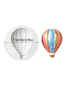Molde de silicona con forma de globo aerostático, nube y arcoíris para hacer accesorios de decoración DIY