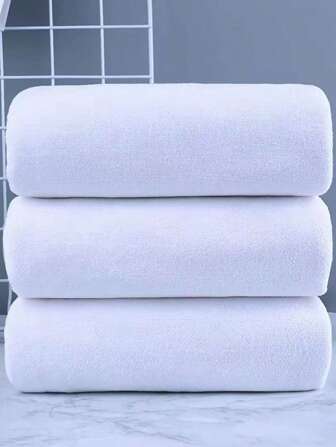 15 piezas/paquete Toallas de baño de microfibra ultrasuaves de unicolor de secado rápido, adecuadas para adultos y niños, ideales para el hogar, hotel, resort, spa, muy absorbentes, se pueden usar para secar el cabello, limpieza facial, ducha, esterilla de yoga, chal protector solar, viaje, camping, playa, piscina y talla grande ocasiones.