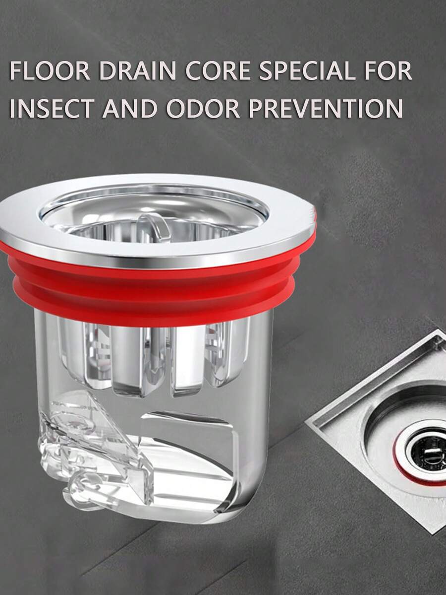 Anti-Odor Floor Drain Core Deodorizer Bathroom Sewer Anti-Reverse Odor ...