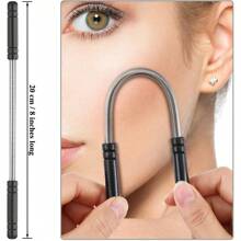4 Pieces Facial Hair Remover Spring Eyebrow Face Epilator Coil Portable Hair Remover Spring Threading Tool For Women Chin Cheek Mustache Upper Lip - Multicolor - View 4