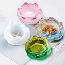 Set Of 2 Silicon Candle Molds And Epoxy Resin Casting Molds, DIY Candle Mold Casting Molds, 2pcs Resin Silicon Mold Set For Candle, Jewelry Box, Tea Light Holder, And Tabletop - White - View 3