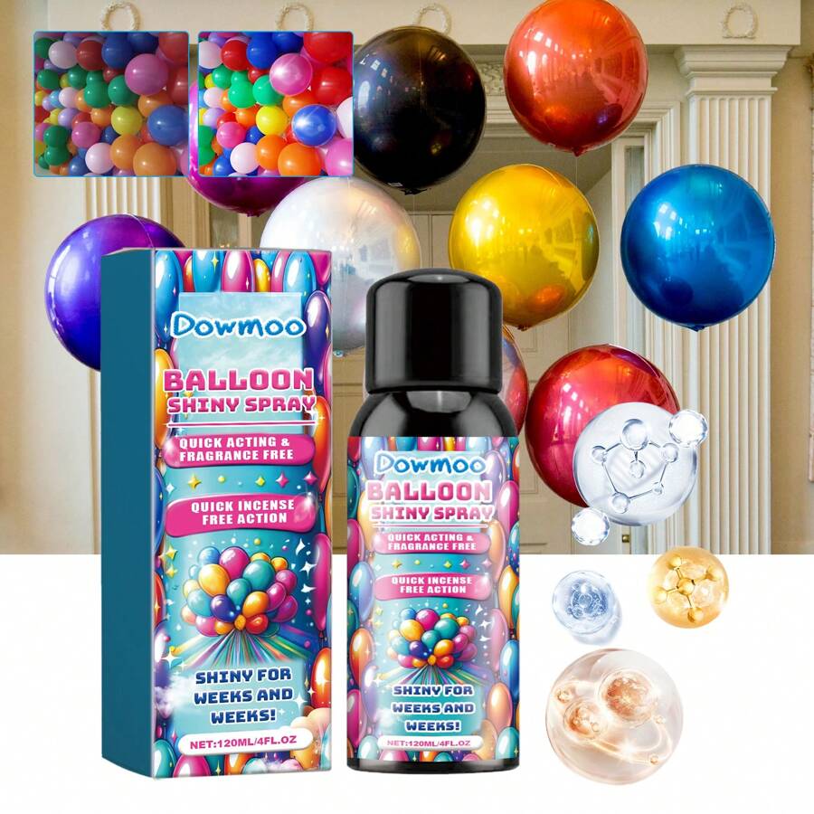 Ballon Glanz Spray - 60ml Glanznebel Für Strahlende Latexballons Bei Feiern & Events
