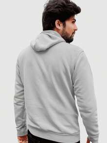 Men Hoodies - 灰色 - 查看 2