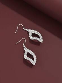 1 Paar modische und einfache glitzernde Strass Ohrringe, Haken oder Anhänger für Frauen zum täglichen, ungezwungenen, Geburtstagsfeier oder Modeschau tragen.