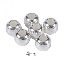 30-100個/包 直徑為 4 6 8 10 12mm 的 DIY 珠子配件 大孔CCB間隔鬆散珠子，適用於珠寶製作 - 原子 - 查看 12