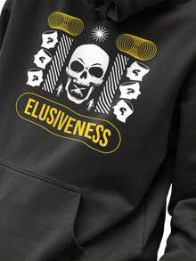 Men Hoodies - 黑色 - 查看 1