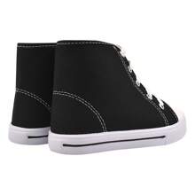2 Pares Tênis All Starzinho Infantil Sapato Feminino Masculino Sapatinho de Bebê Infantil Confortável  Cano Alto