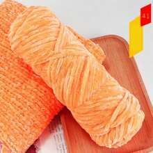 100g DIY Plush Yarn Soft Chenille Amigurumi Velvet Knitting Sewing DIY Material For Scarf/Sweater 100% Polyester Velvet Yarn Accessories Summer, School - Gold Velvet Thread - View 22