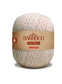 Barbante Barroco Natural - 400g N° 4 - 6 - 8 - 10 - Natural - Visão 3
