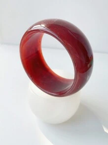 1pc Exaggerate Vintage Colorful Transparent Retrot Marble Pattern  Acryic Heavy Wide Bangle Bracelet Women Wrist Jewelry - Marble - View 14