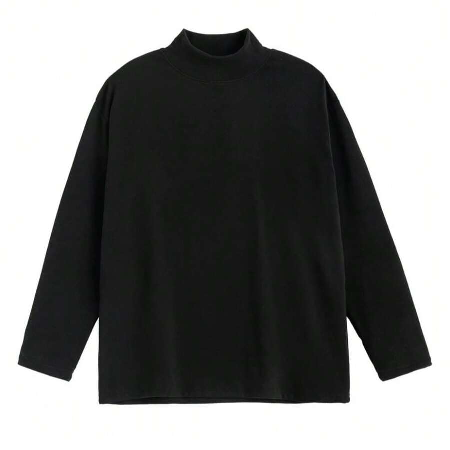 Feminina Masculina Blusa Camiseta LISA UNISSEX Manga longa Gola alto  100% Algodão