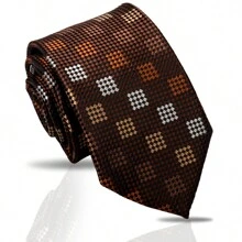 1pc Men's Classic Striped & Polka Dot Handmade Tie, Formal Business Necktie, Suitable For Banquet & Evening Formal Wear, Work & Professional Attire, Casual Italian/British Retro Style Accessories