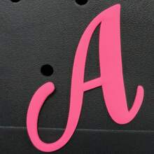 1pc Pink Letters For Beach Bag Decorative Charm Insert Bag Accessories Beach Bag Accessories For Women's Rubber Beach Handbag EVA Bag Personalized Handbag 3D Letters DIY Your Bag(LetterA-Z)  Beach Accessories Rubber Beach Bag