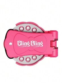 Kit Bedazzler para Cabelo com Strass, Coleção Glam de Gemas para Cabelo para Meninas, Acompanha Ferramenta de Styling Glam e 180/75 Gemas - Carregue, Clique, Brilhe! Cabelo, Moda, Qualquer Coisa!