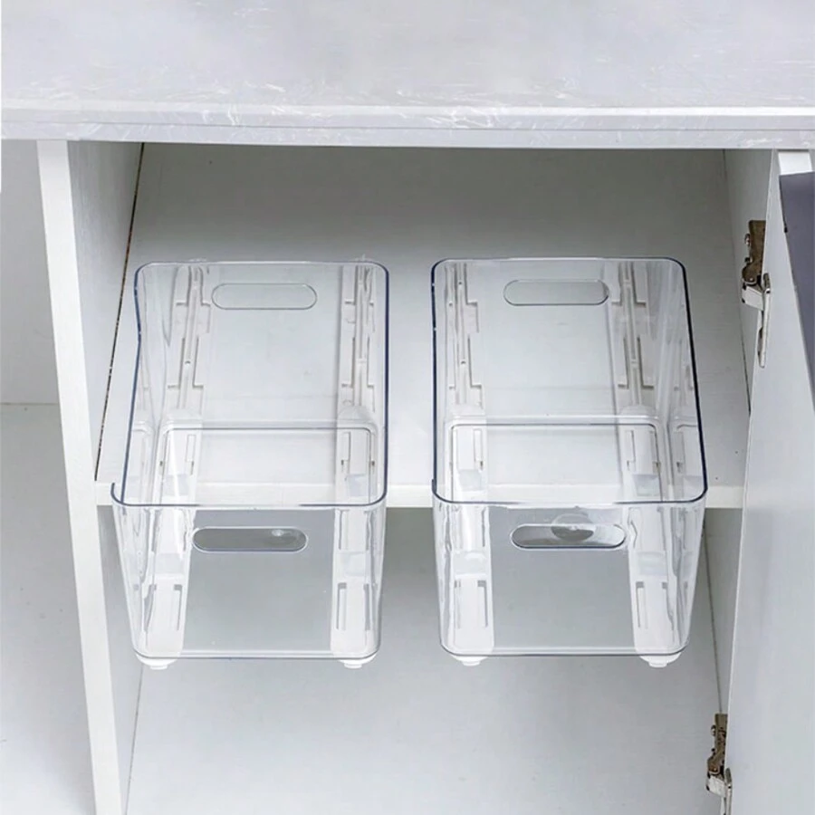 2pcsDrawer Slide Rail Ball Drawer, Track Hardware Accessories, Silent Slide Rail Punch-Free, Side Mount Slide Rail - White - View 1