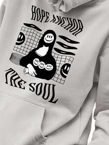 Men Hoodies - 灰色 - 查看 1