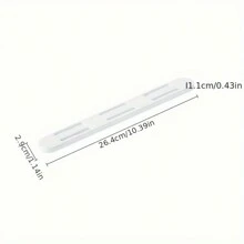 2pcsDrawer Slide Rail Ball Drawer, Track Hardware Accessories, Silent Slide Rail Punch-Free, Side Mount Slide Rail - White - View 2