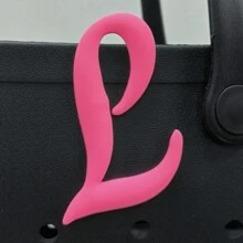 1pc Pink Letters For Beach Bag Decorative Charm Insert Bag Accessories Beach Bag Accessories For Women's Rubber Beach Handbag EVA Bag Personalized Handbag 3D Letters DIY Your Bag(LetterA-Z)  Beach Accessories Rubber Beach Bag