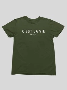 Women T-Shirts - xanh quân đội - Xem 3