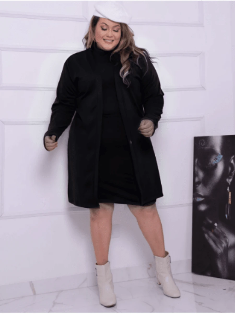 Plus Size Co-Ords - màu đen - Xem 1