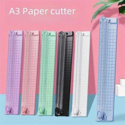 1pc A3 Size Paper Cutter, Portable Photo Trimmer, Mini Paper Scissors, Corner Rounder, Paper Cutting Tool