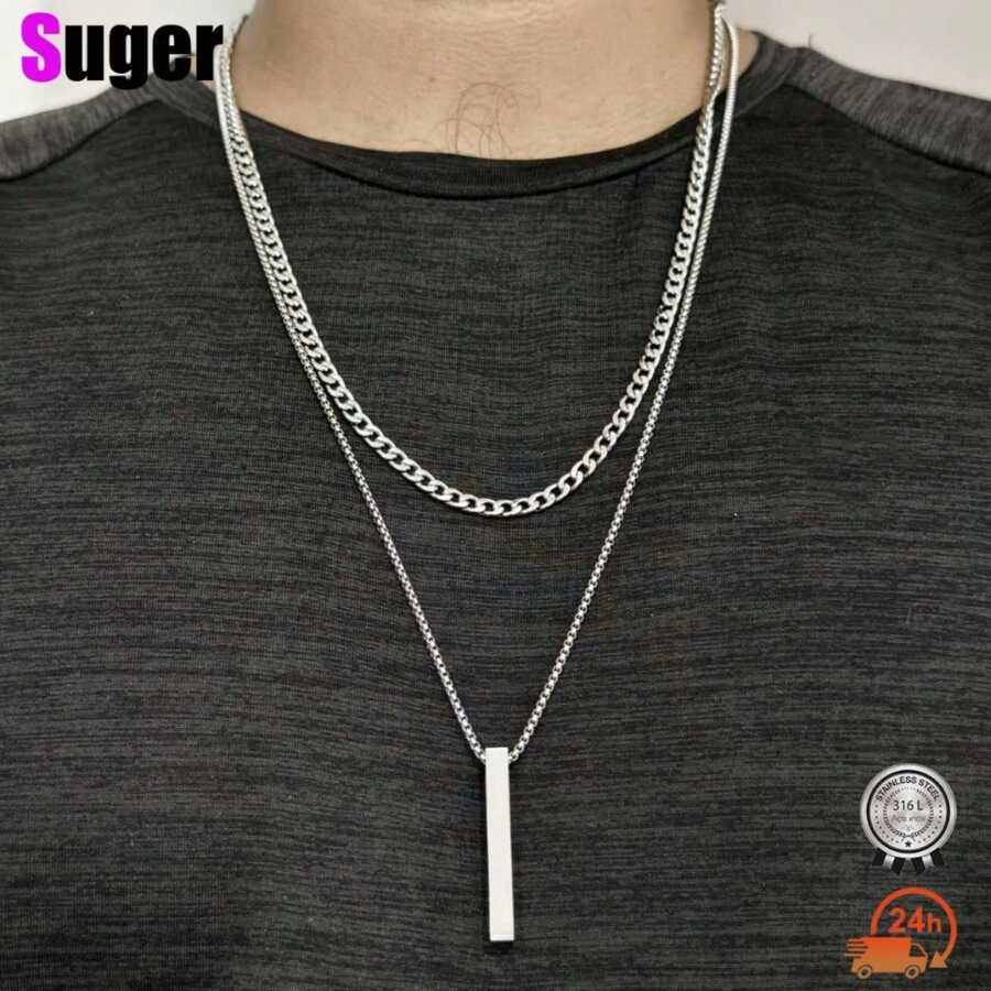 Men Layered Necklaces - 5 - 查看 1