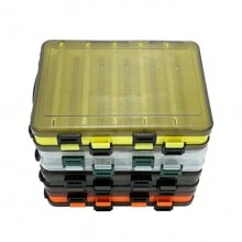 1pc Portable Fishing Lure Tackle Box With Handle - Multicolor - View 9