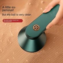 1入組可充電織物毛球修剪機：便攜式USB供電修剪機，適用於家居衣服剃毛剪、羊毛衣毛球修剪和毛衣去毛球，除去針織衣物的毛球 - 軍綠色 - 查看 8