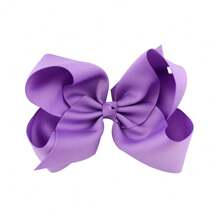 1pc 6-Inch Large Satin Ribbon Bow Hair Clip, Suitable For Girls And Teenagers - A - View 13