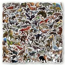 105 stuks dinosaurus realistisch stickerspakket | Coole dinosaurus vinylstickers voor scrapbook, journaling, laptop, bumper, skateboard, waterflessen, computer, telefoon, cartoon, harde hoed, autostickers