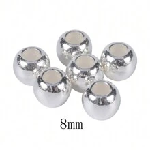 30-100個/包 直徑為 4 6 8 10 12mm 的 DIY 珠子配件 大孔CCB間隔鬆散珠子，適用於珠寶製作 - 原子 - 查看 20