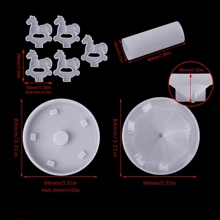 1 set Moule en résine époxy de décoration de carrousel en cristal, moule de moulage de cheval de carrousel, kits DIY, moules en silicone pour résine époxy, décorations de manège pour la décoration de la maison