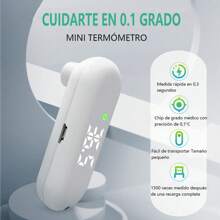 Termómetro Infrarrojo Digital Recargable Medidor Temperatura - Negro - Ver 5