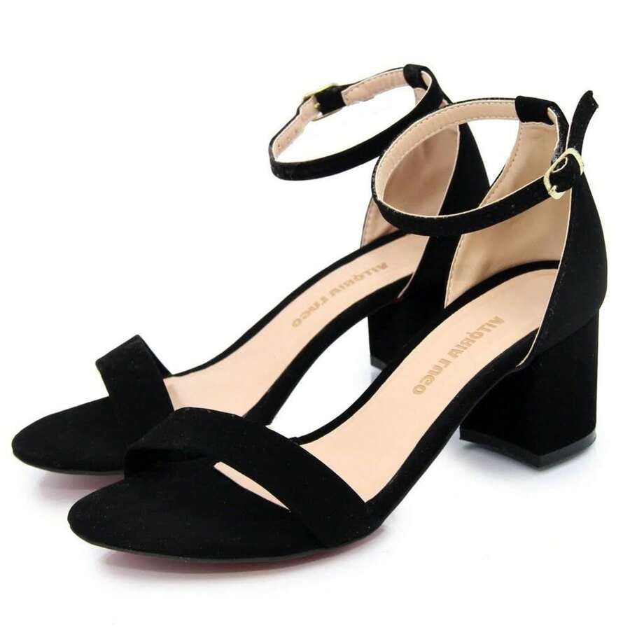 Women Heeled Sandals - 黑色 - 查看 1